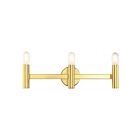 Livex Lighting 10343-02 Copenhagen 3-Lights 180W Laiton poli Luminaire de vanité