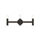 Livex Lighting 10343-07 Copenhagen 3-Lights 180W Bronze Luminaire de vanité