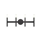 Livex Lighting 10344-04 Copenhagen 4-Lights 240W Noir Luminaire de vanité