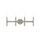 Livex Lighting 10344-91 Copenhagen 4-Lights 240W Nickel brossé Luminaire de vanité