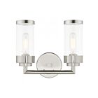 Livex Lighting 10362-05 Hillcrest 2-Lights 200W Chrome poli Luminaire de vanité
