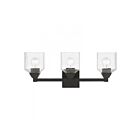Livex Lighting 10383-04 Aragon 3-Lights 300W Noir Luminaire de vanité