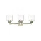 Livex Lighting 10383-91 Aragon 3-Lights 300W Nickel brossé Luminaire de vanité