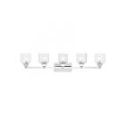 Livex Lighting 10385-05 Aragon 5-Lights 500W Chrome poli Luminaire de vanité