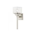Livex Lighting 10389-91 Aragon 1-Light 100W Nickel brossé Luminaire de vanité
