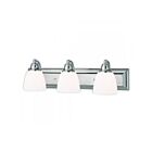 Livex Lighting 10503-05 Springfield 3-Lights 300W Chrome poli Luminaire de vanité