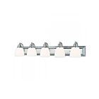 Livex Lighting 10505-05 Springfield 5-Lights 500W Chrome poli Luminaire de vanité