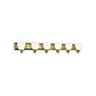 Livex Lighting 10506-01 Springfield 6-Lights 600W Laiton antique Luminaire de vanité