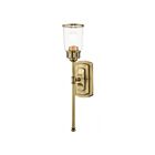 Livex Lighting Lawrenceville 10511-01 100W 1-Lumière Laiton antique Applique Murale