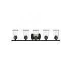 Livex Lighting Lawrenceville 10515-04 5-Lumières 500W Noir Luminaire de vanité
