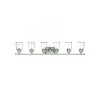 Livex Lighting 10516-91 Lawrenceville 6-Lights 600W Nickel brossé Luminaire de vanité