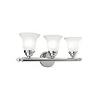Livex Lighting 1063-05 Neptune 3-Lights 300W Laiton poli Luminaire de vanité