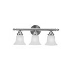 Livex Lighting 1063-91 Neptune 3-Lights 300W Nickel brossé Luminaire de vanité