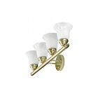 Livex Lighting 1064-02 Neptune 4-Lights 400W Laiton poli Luminaire de vanité