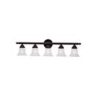 Livex Lighting 1065-07 Neptune 5-Lights 500W Bronze Luminaire de vanité