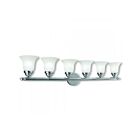 Livex Lighting 1066-05 Neptune 6-Lights 600W Chrome poli Luminaire de vanité