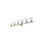 Livex Lighting 1066-91 Neptune 6-Lights 600W Nickel brossé Luminaire de vanité