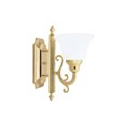 Livex Lighting 1281-02 Regency 1-Light 100W Laiton poli Luminaire de vanité