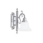 Livex Lighting 1281-05 Regency 1-Light 100W Chrome poli Luminaire de vanité