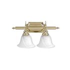 Livex Lighting 1282-02 Regency 2-Lights 200W Laiton poli Luminaire de vanité