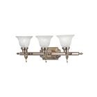 Livex Lighting 1283-01 Regency 3-Lights 300W Laiton antique Luminaire de vanité