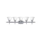 Livex Lighting 1285-05 Regency 5-Lights 500W Chrome poli Luminaire de vanité