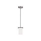 Livex Lighting 1321-91 Astoria 1-Lumière 100W Nickel brossé Suspendu