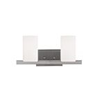 Livex Lighting 1332-91 Astoria 2-Lights 200W Nickel brossé Luminaire de vanité