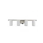 Livex Lighting 1334-91 Astoria 4-Lights 400W Nickel brossé Luminaire de vanité