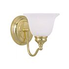 Livex Lighting 1351-02 Essex 1-Light 100W Laiton poli Luminaire de vanité