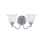 Livex Lighting 1352-05 Essex 2-Lights 200W Chrome poli Luminaire de vanité