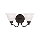 Livex Lighting 1352-07 Essex 2-Lights 200W Bronze Luminaire de vanité