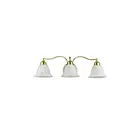 Livex Lighting 1353-02 Essex 3-Lights 300W Laiton poli Luminaire de vanité