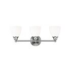 Livex Lighting 13663-91 Somerville 3-Lights 300W Nickel brossé Luminaire de vanité