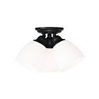 Livex Lighting Somerville 13664-07 3-Lumières 300W Bronze Plafonnier Semi Encastré