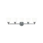 Livex Lighting 13665-05 Somerville 5-Lights 500W Chrome poli Luminaire de vanité