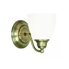 Livex Lighting Somerville 13671-01 100W 1-Lumière Laiton antique Applique Murale