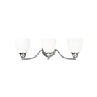 Livex Lighting 13673-91 Somerville 3-Lights 300W Nickel brossé Luminaire de vanité