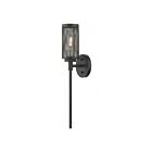 Livex Lighting Industro 14121-04 60W 1-Lumière Noir avec accents de nickel brossé Applique Murale