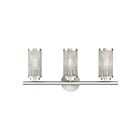 Livex Lighting 14123-91 Industro 3-Lights 180W Nickel brossé Luminaire de vanité