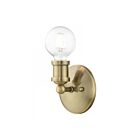Livex Lighting Lansdale 14420-01 1-Lumière 60W Laiton antique Luminaire de vanité