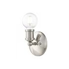 Livex Lighting Lansdale 14420-91 1-Lumière 60W Nickel brossé Luminaire de vanité
