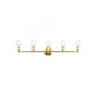 Livex Lighting 14425-02 Lansdale 5-Lights 300W Laiton poli Luminaire de vanité