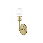 Livex Lighting Lansdale 14429-01 1-Lumière 60W Laiton antique Luminaire de vanité