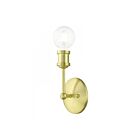 Livex Lighting Lansdale 14429-12 1-Lumière 60W Laiton satiné Luminaire de vanité