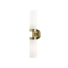Livex Lighting 15072-01 Aero 2-Lights 120W Laiton antique Luminaire de vanité
