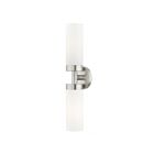 Livex Lighting 15072-91 Aero 2-Lights 120W Nickel brossé Luminaire de vanité