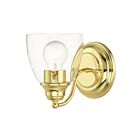 Livex Lighting 15131-02 Montgomery 1-Light 100W Laiton poli Luminaire de vanité