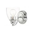 Livex Lighting 15131-05 Montgomery 1-Light 100W Chrome poli Luminaire de vanité