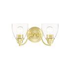 Livex Lighting 15132-12 Montgomery 2-Lights 200W Laiton satiné Luminaire de vanité